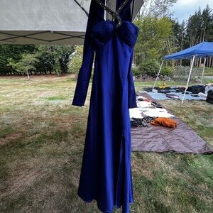 Chic Formal Royal Blue Dress